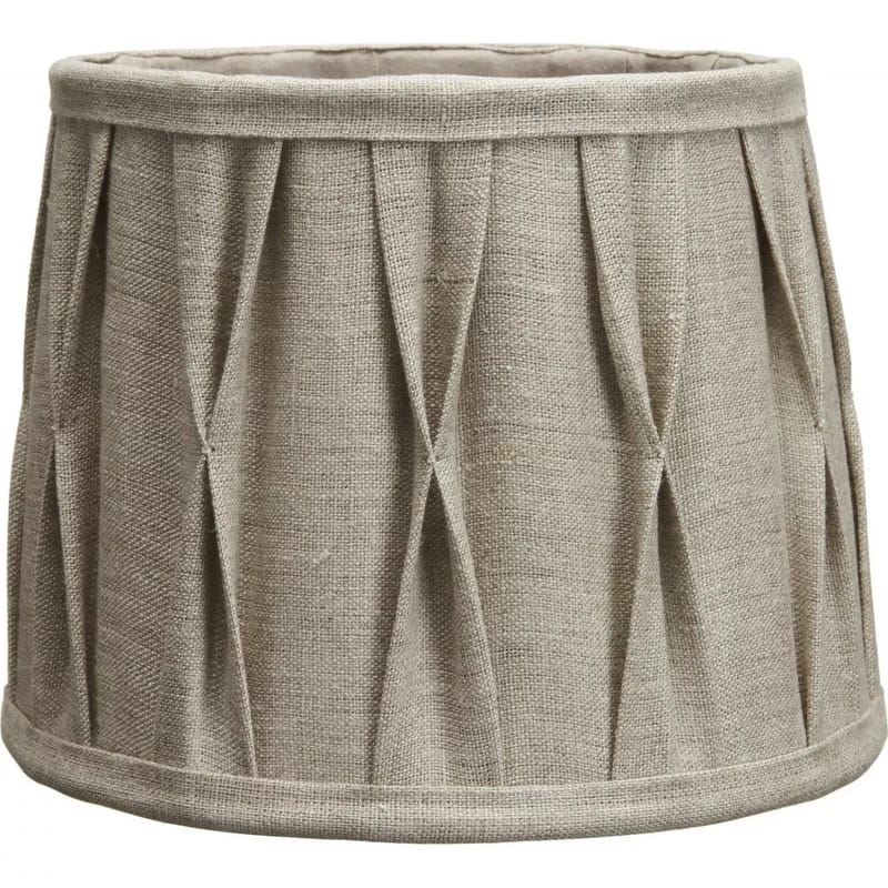 Sofia Plissé Stygn lampskärm - Natur - 25 cm, Natur