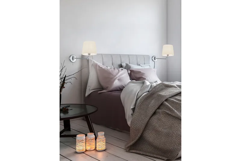 Lyon Vägglampa E27 borstad stål - Borstad stål - Products - Belysning - Lampor & belysning inomhus - Vägglampa