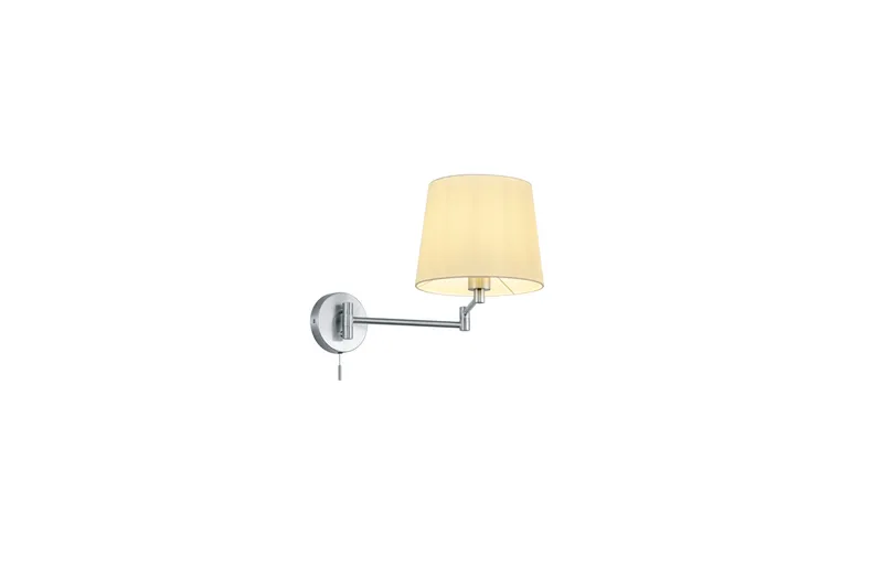 Lyon Vägglampa E27 borstad stål, Borstad stål