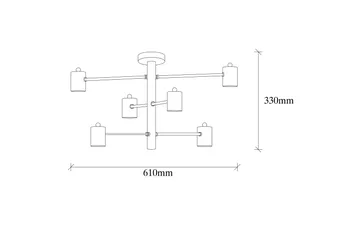 Opviq Hexa Taklampa - Svart - Products - Belysning - Lampor & belysning inomhus - Taklampa & takbelysning - Takplafond