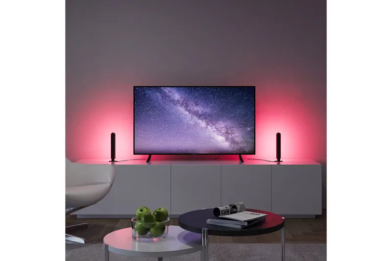 Game LED Bordslampa 2-pack svart RGB - Svart - Products - Belysning - Lampor & belysning inomhus - Sovrumslampa - Sänglampa - Sängbordslampa