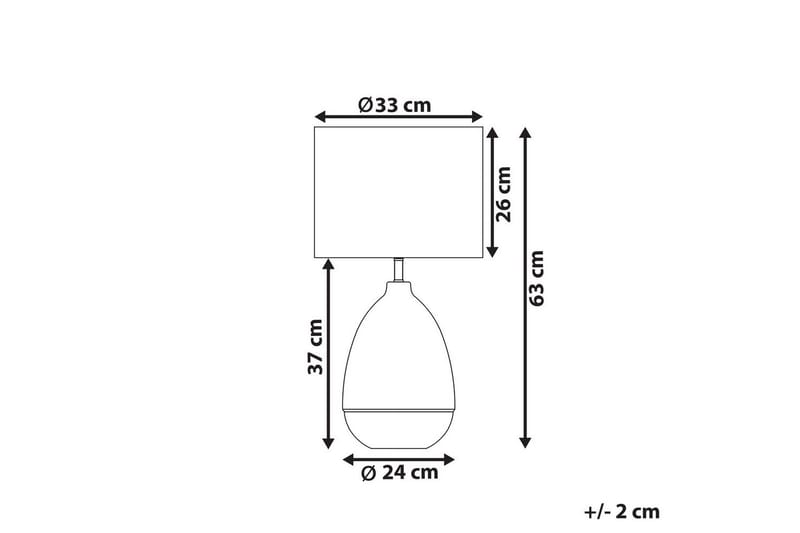 Mariab Bordslampa 63 cm E27 - Vit - Products - Belysning - Lampor & belysning inomhus - Sovrumslampa - Sänglampa - Sängbordslampa