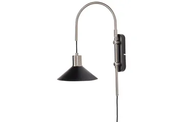 Ozmi Vägglampa E27 E27 - Silver/Svart - Products - Belysning - Lampor & belysning inomhus - Sovrumslampa - Sänglampa - Sänglampa vägg