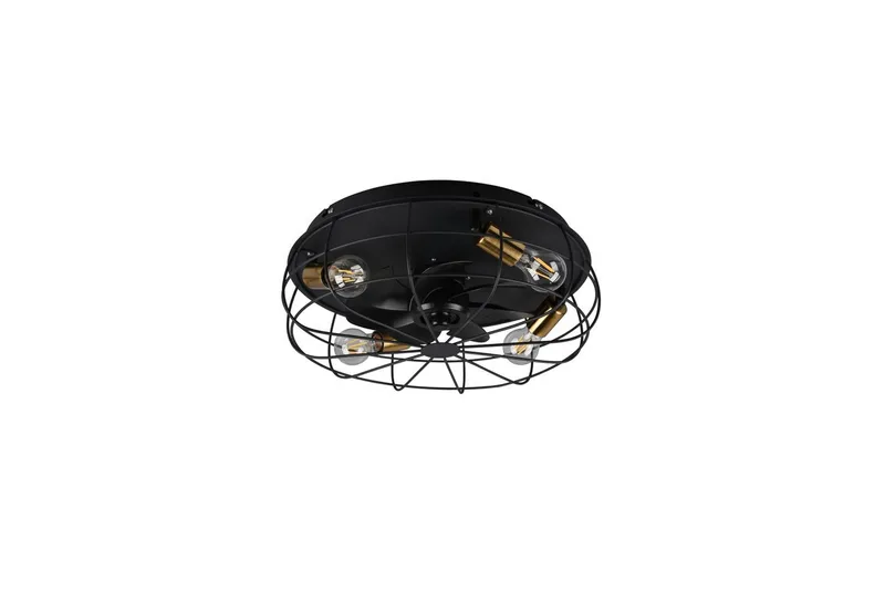 Fläkt TRIO Trondheim Mattsvart - Mattsvart - Products - Belysning - Lampor & belysning inomhus - Taklampa & takbelysning - Takplafond