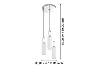 Takpendel Eglo Majana Opalvit/Krom Rondell med 3 Lampor - Products - Belysning - Lampor & belysning inomhus - Taklampa & takbelysning - Pendellampa & hänglampa
