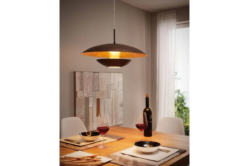 Takpendel Eglo Nuvano - Svart/Guld - Products - Belysning - Lampor & belysning inomhus - Taklampa & takbelysning - Pendellampa & hänglampa