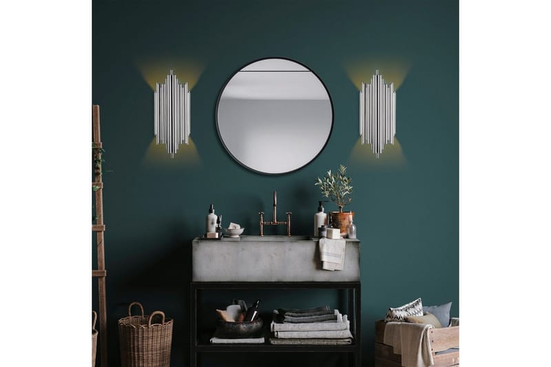 Vägglampa Raoji Krom - Krom - Products - Belysning - Lampor & belysning inomhus - Vägglampa - Väggplafond