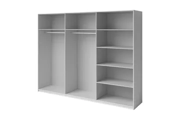 Bovera Garderob 61x270 cm - Askgrå - Products - Förvaring - Garderober & garderobssystem