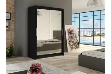 Estella Garderob Skjutdörrar Speglar - Svart/Spegel - Products - Förvaring - Garderober & garderobssystem