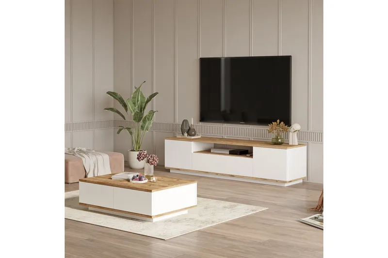 Anari Möbelset För Vardagsrum - Vit - Products - Förvaring - Förvaringsmöbler - Möbelset för vardagsrum