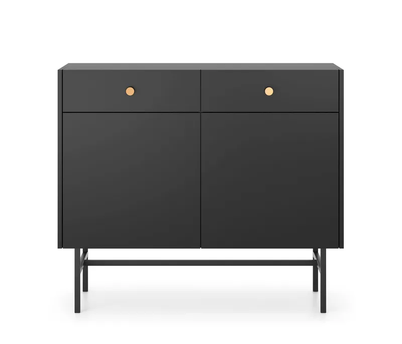 Francisca Byrå 104 cm - Svart - Products - Förvaring - Förvaringsmöbler - Byrå