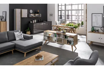 Nature Byrå Vit/Natur - VOX - Products - Förvaring - Förvaringsmöbler - Byrå