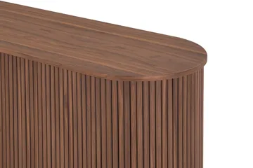 Noira Smalt Sideboard Ribbad Valnöt 150x45 cm - Valnöt / Brun - Products - Förvaring - Förvaringsmöbler - Sideboard & skänk