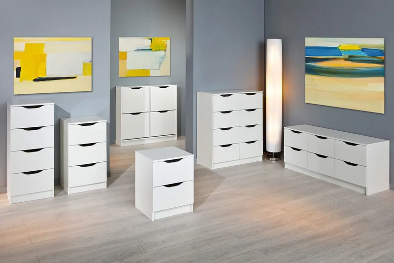 Novalis Byrå - Vit - Products - Förvaring - Förvaringsmöbler - Byrå