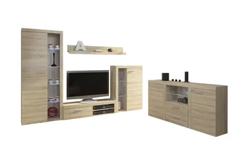 Rumba Soffgrupp - Ek - Products - Förvaring - Förvaringsmöbler - Möbelset för vardagsrum