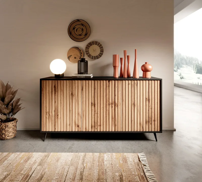 Tapas Byrå 154 cm - Svart - Products - Förvaring - Förvaringsmöbler - Byrå