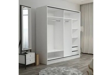 Fruitland Garderob med Spegel - Brun - Products - Förvaring - Garderober & garderobssystem