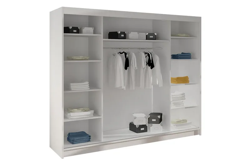 Cyria Garderob 200x215 cm - Svart - Products - Förvaring - Garderober & garderobssystem - Garderobsskåp