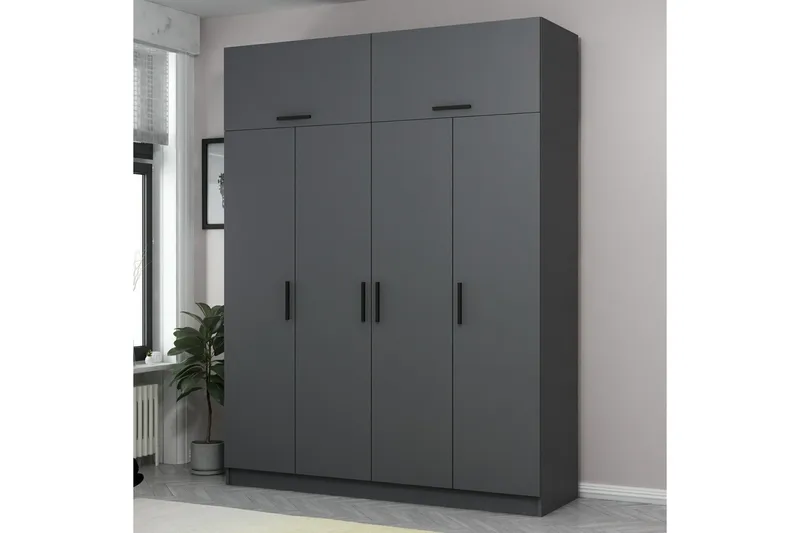 Fruitland Garderob 180 cm, Antracit