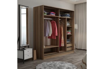 Fruitland Garderob 220 cm - Brun/Svart - Products - Förvaring - Garderober & garderobssystem - Garderobsskåp