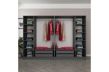 Fruitland Garderob 225 cm - Antracit - Products - Förvaring - Garderober & garderobssystem - Garderobsskåp