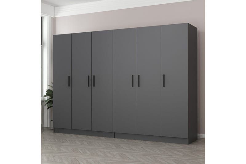Fruitland Garderob 270 cm, Antracit