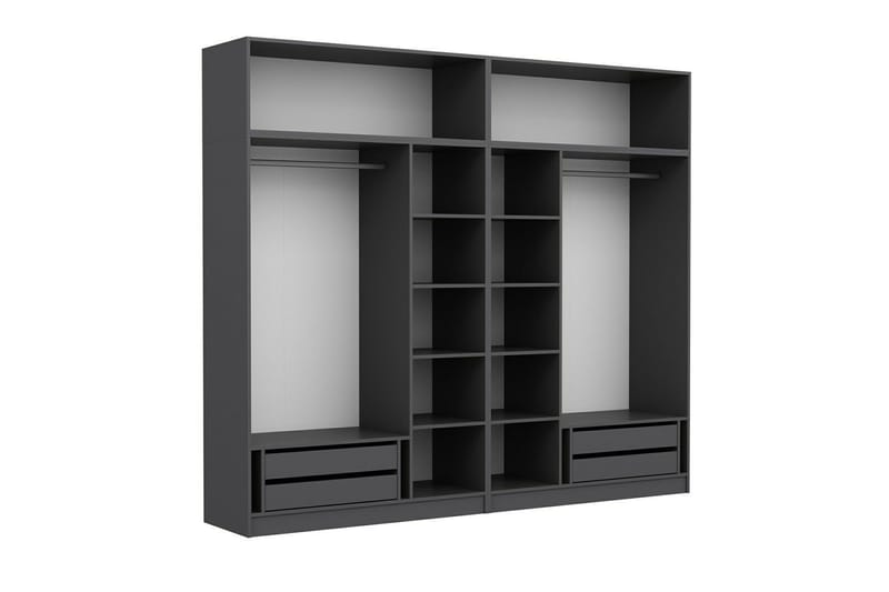 Fruitland Garderob 270 cm - Antracit - Products - Förvaring - Garderober & garderobssystem - Garderobsskåp