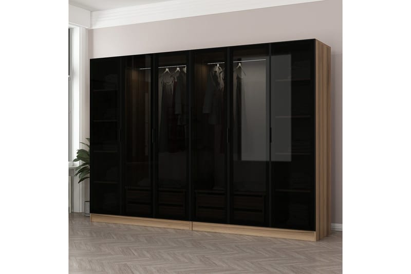 Fruitland Garderob 270 cm, Brun