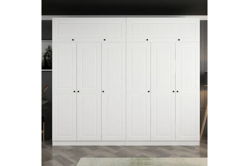 Fruitland Garderob 270 cm, Vit