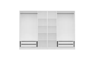 Fruitland Garderob 270 cm - Vit - Products - Förvaring - Garderober & garderobssystem - Garderobsskåp