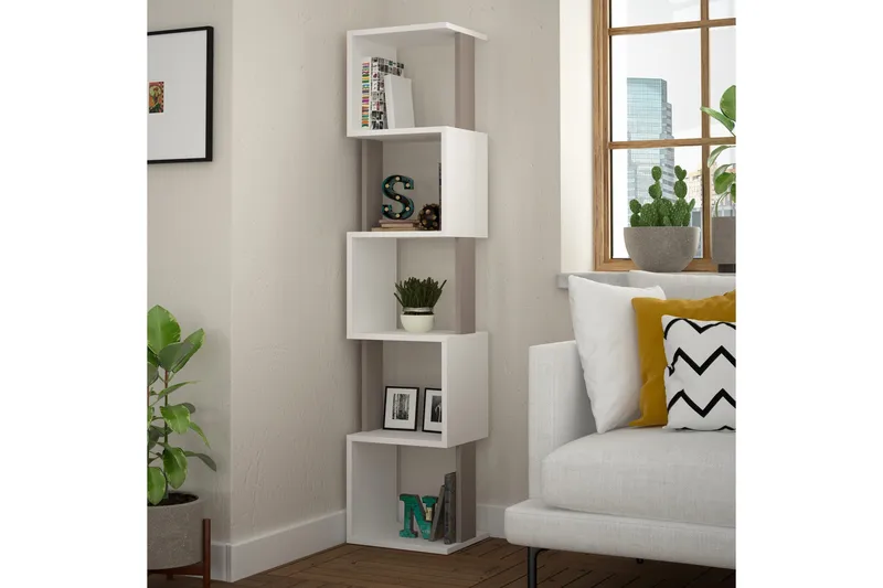 Chiranda Förvaringshylla - Vit/Trä - Products - Förvaring - Hylla - Bokhylla