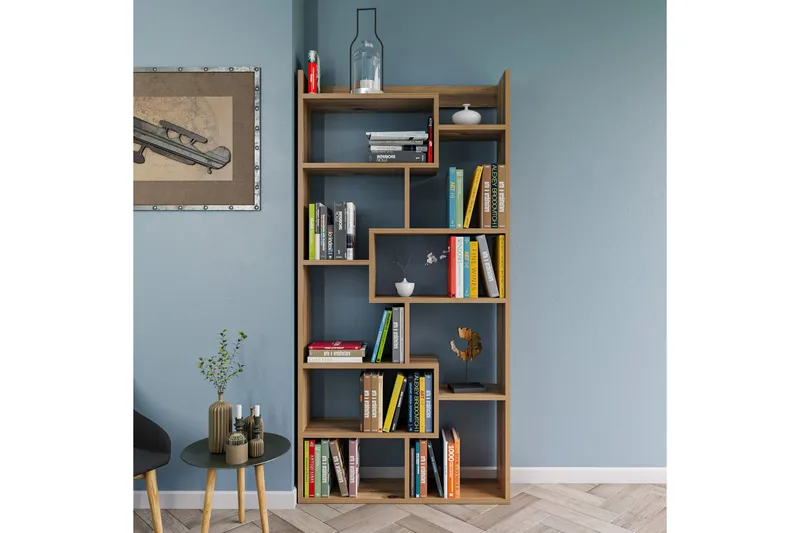 Keralia Bokhylla 90x22 cm 5 Hyllor - Natur - Products - Förvaring - Hylla - Bokhylla