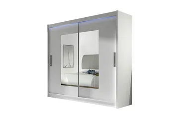 Prag Garderob 180x57x215 cm - Vit - Products - Förvaring - Garderober & garderobssystem