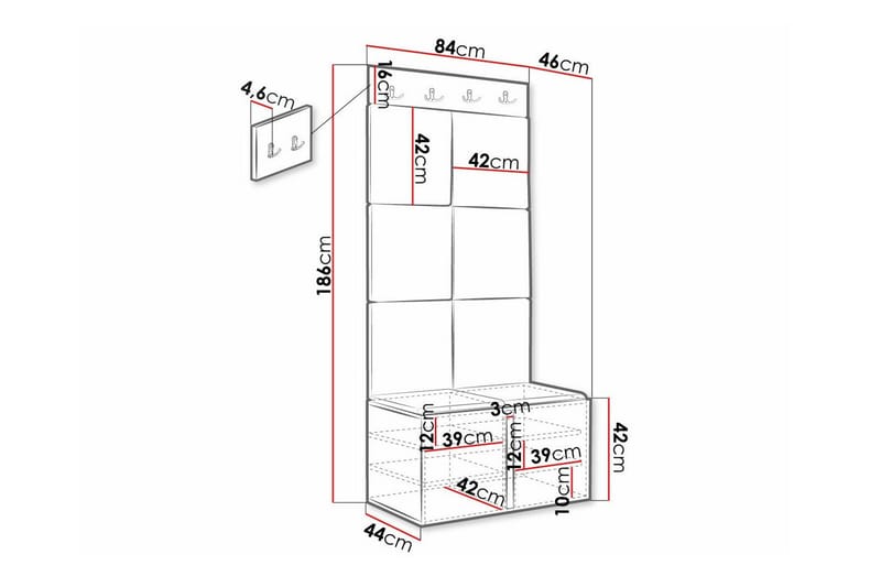 Dunvegan Highboard White - Products - Förvaring - Skåp - Förvaringsskåp