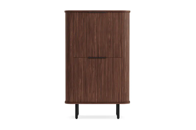Kopparbo Högskåp Valnöt - Mörkbrunt valnötsträ - Products - Förvaring - Skåp - Förvaringsskåp