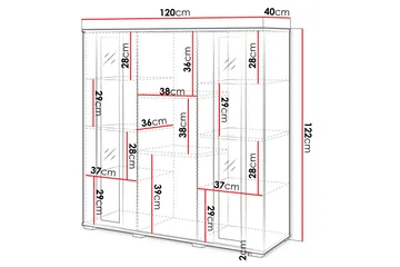 Gamal Highboard - Svart - Products - Förvaring - Skåp - Förvaringsskåp