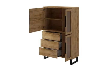 Maricruz Vitrinskåp 45 cm djup 120 cm bred 190 cm hög Trä - Trä - Products - Förvaring - Skåp - Vitrinskåp