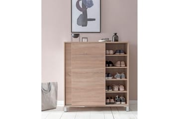 Skoskåp Wohnling melaminbelagd MDF, skjutdörrar, för 20 par Sonoma - Sonoma - Products - Förvaring - Skåp - Förvaringsskåp