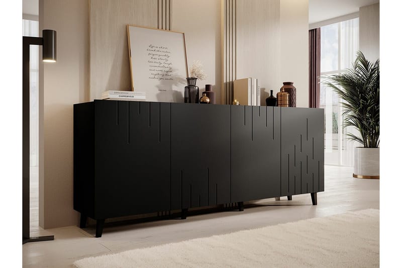 Strontian Highboard Scandinavian Choice Black - Products - Förvaring - Skåp - Förvaringsskåp