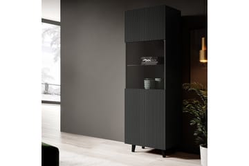 Strontian Vitrinskåp 183 cm Scandinavian Choice Anthracite/Black - Products - Förvaring - Skåp - Vitrinskåp