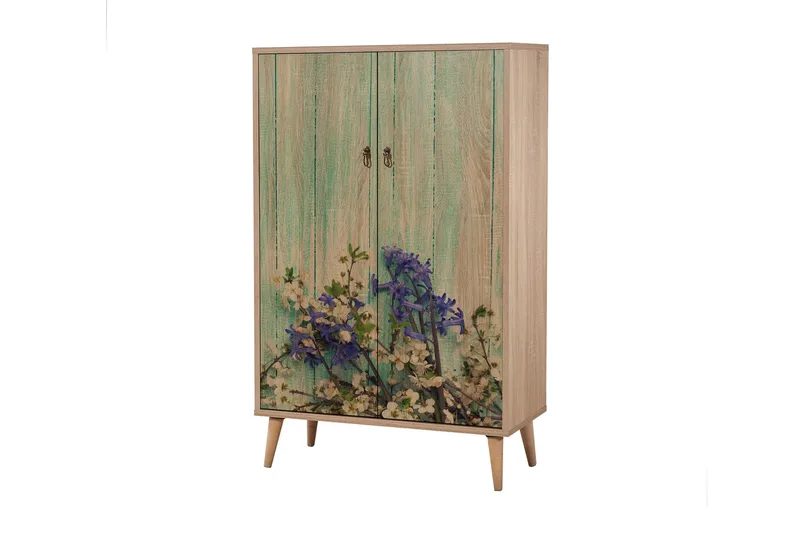 Vellavie Skåp 80 cm Körsbärsblom, Mönstrad