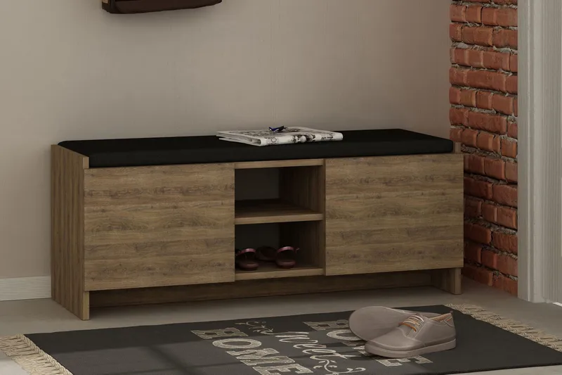 Homitis Skohylla - Brun - Products - Förvaring - Skoförvaring - Skobänk & skohylla med bänk