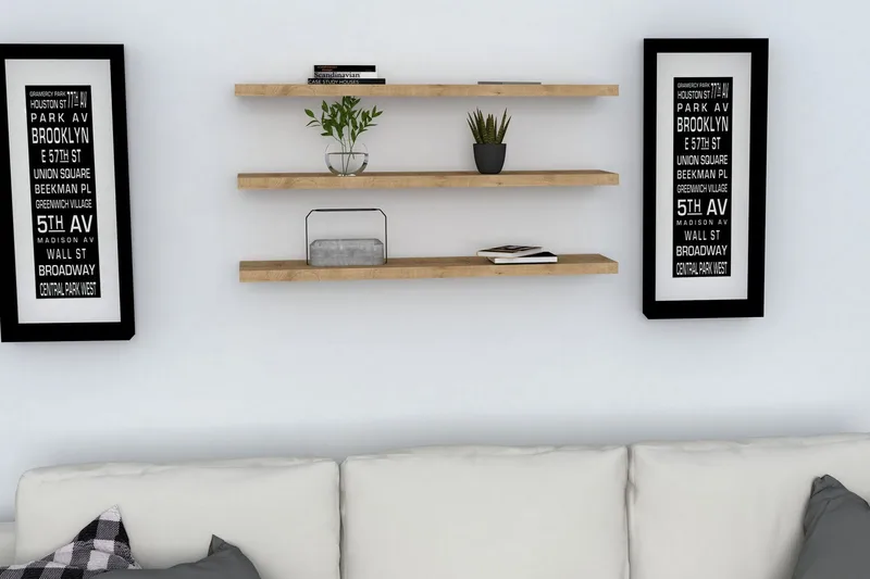 Lakasha Vägghylla 2 cm - Blå - Products - Förvaring - Småförvaring - Väggförvaring