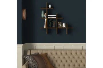 Tera Home Bokhylla - Valnöt - Products - Förvaring - Småförvaring - Väggförvaring