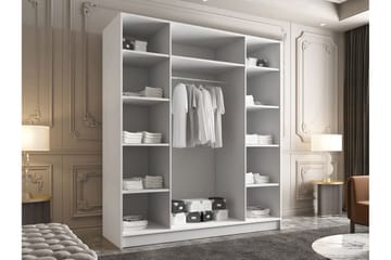 Vadstena Garderob med Spegel 200 cm - Kashmir/Guld - Products - Förvaring - Garderober & garderobssystem