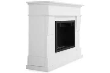 Route Braskamin Bioetanol Fristående MDF - Vit/Svart/Rostfritt Stål - Products - Inredning - Kaminer - Kamin utan skorsten - Etanolkamin