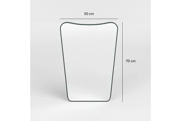 Sachin Spegel 50 cm Asymmetrisk - Svart - Products - Inredning - Spegel - Hallspegel