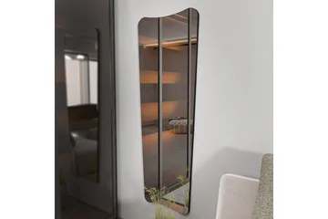 Stationsspegel Vitros Transparent / Svart - Svart/Vit - Products - Inredning - Spegel - Helkroppsspegel