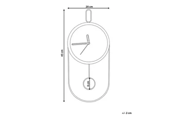 Pendelur Sierre Svart/Silver - Svart/Silver - Products - Inredning - Väggdekor - Väggklocka & väggur - Urverk till väggklocka