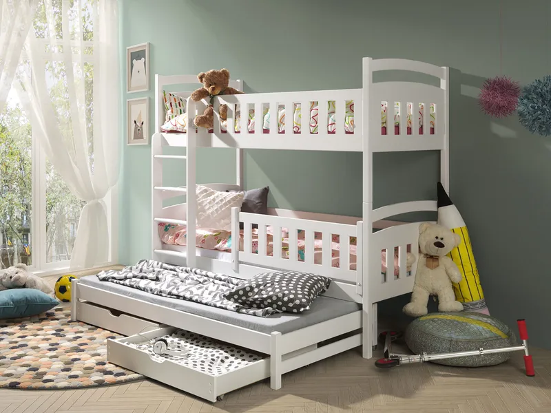 Blankana Våningssäng Två Liggplatser 80x180 cm - Beige - Products - Möbler - Barnmöbler - Barnsäng & juniorsäng - Loftsäng barn